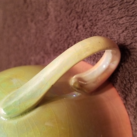 1940s Vintage Royal Winton Grimwades Orange Green Lustreware Set 4 Cups/Saucers - Picture 14 of 17